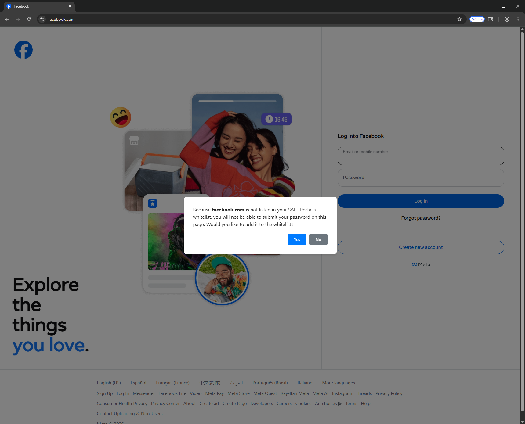 Untrusted Password Prevention
