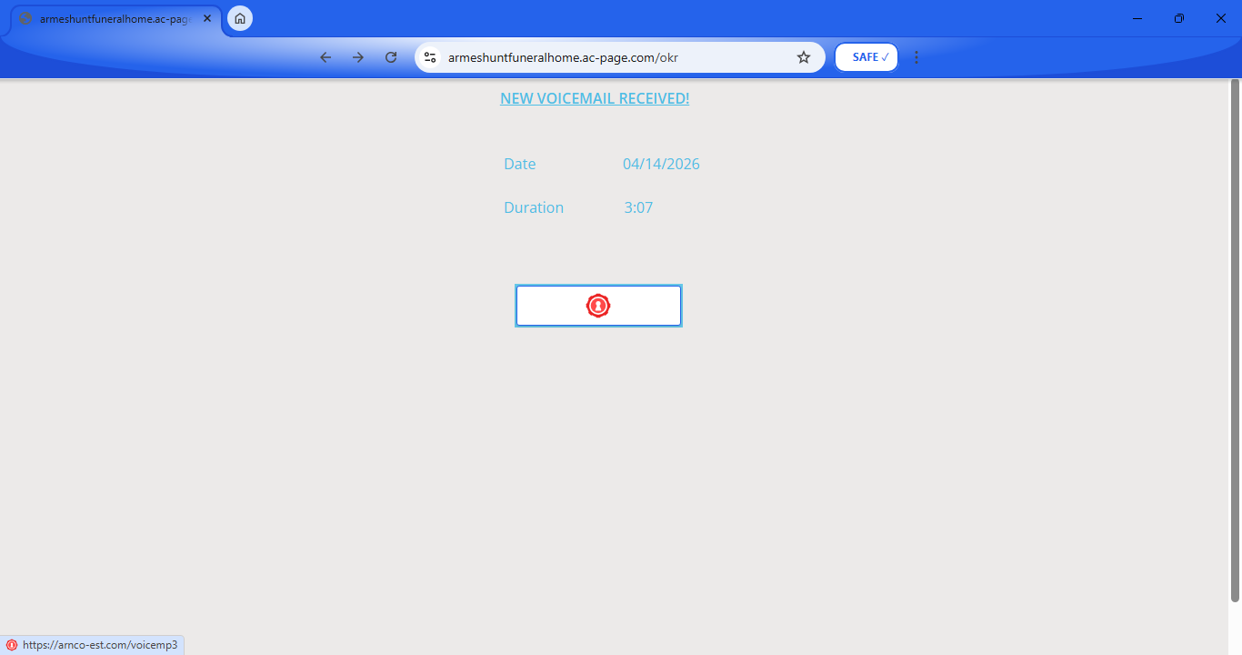 SAFE Portal blocking a risky download