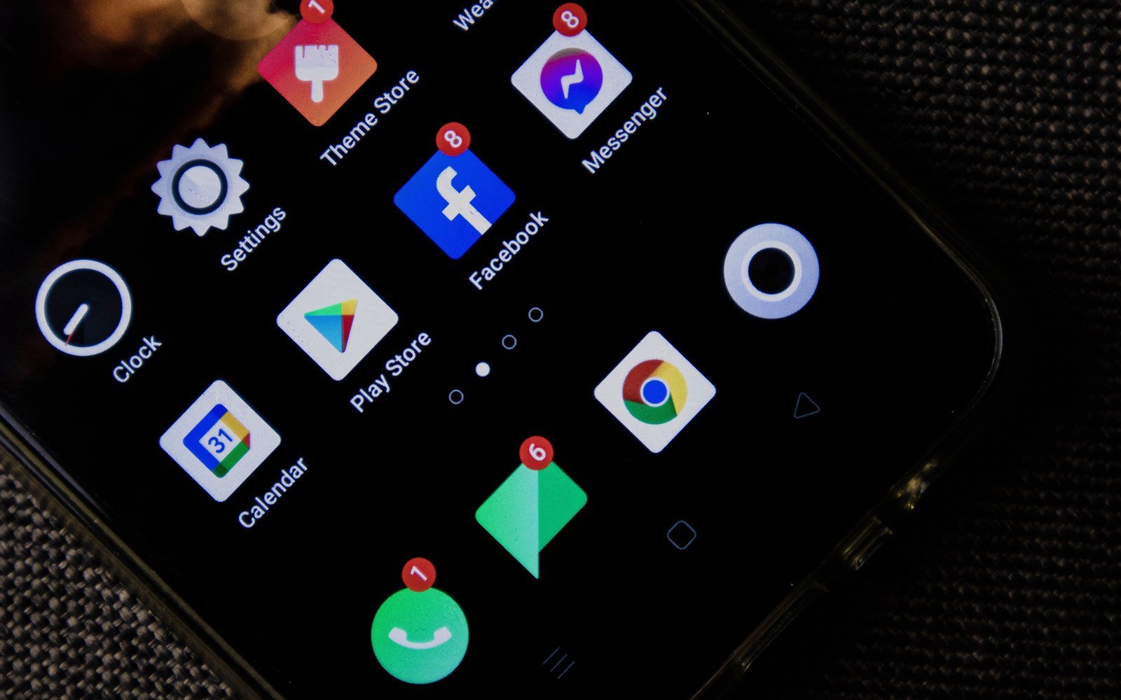 Dave's phone the next morning — notification badges piling up on every messaging app